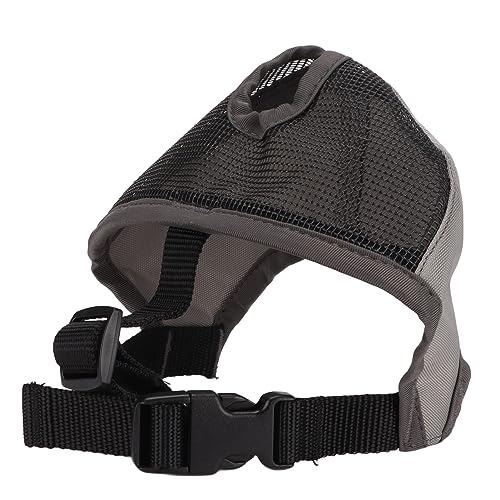 Pongnas Verstellbare Atmungsaktive Bulldoggenmaske Beißen Bellende Hundelemen Mündung Maske Mops Chihuahuas (L) von Pongnas
