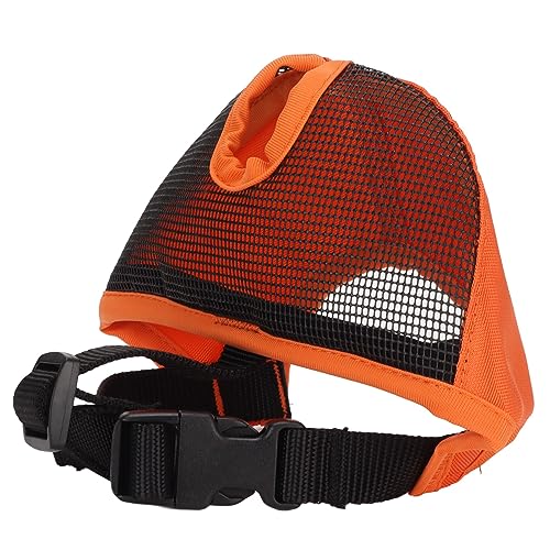 Pongnas Verstellbare Atmungsaktive Bulldoggenmaske Beißen Bellende Hundelemen Mündung Maske Mops Chihuahuas (XL) von Pongnas