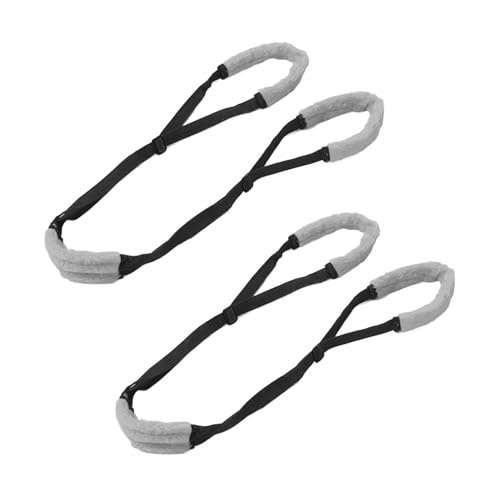 Stützgeschirr für die Hinterbeine des Hundes, Weiche Schlinge für die Hinterbeine des Hundes, Atmungsaktiv, 2 Stück, Tragbar, für Gelenkverletzungen (Black) von Pongnas