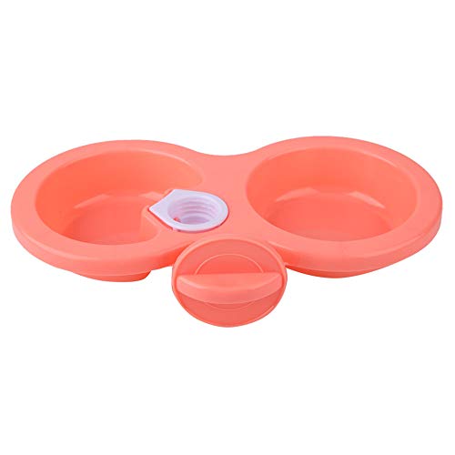 Wasserschale für Hundekiste, Kaninchenfutter Schüssel Hunde Kiste Wasser Schüssel Hundepapler Doppelschale Hängende Futtermittelfuttermittel für Fütterung Hunde Katzen Vögel Kiste Käfig, (#1) von Pongnas