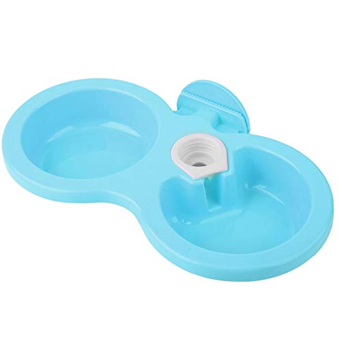 Wasserschale für Hundekiste, Kaninchenfutter Schüssel Hunde Kiste Wasser Schüssel Hundepapler Doppelschale Hängende Futtermittelfuttermittel für Fütterung Hunde Katzen Vögel Kiste Käfig, (#2) von Pongnas