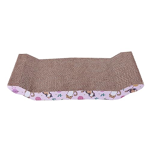 Poo4kark Bio-Katzenspielzeug Für Mittelgroße Katzen Katzenkratzer, Kratzbrett, Pad, Karton, horizontale Welle, Bett, Spielplätze, interaktive Möbel (Khaki, One Size) von Poo4kark