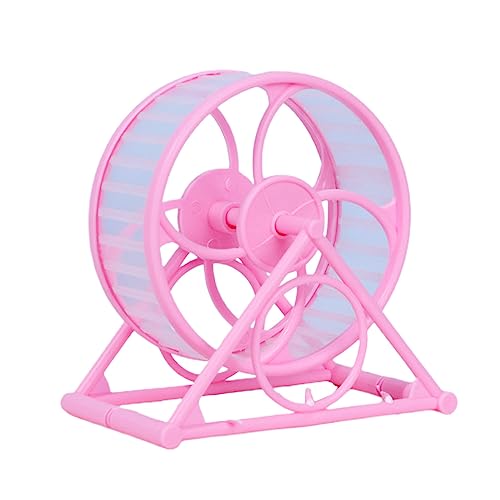 Hamster-übungsräder, Training, Indoor-sportspielzeug, Hamster-laufräder für Hamster, rennmäuse, mäuse oder andere kleine Tiere zubehör für hamsterkäfig (Pink, One Size) von Poo4kark