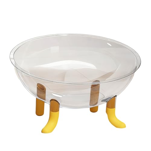 Hochbeiniges Acryl Katzenbett für dauerhafte Robustheit kühlenden Schlafkomfort (Yellow, 41X25CM) von Poo4kark