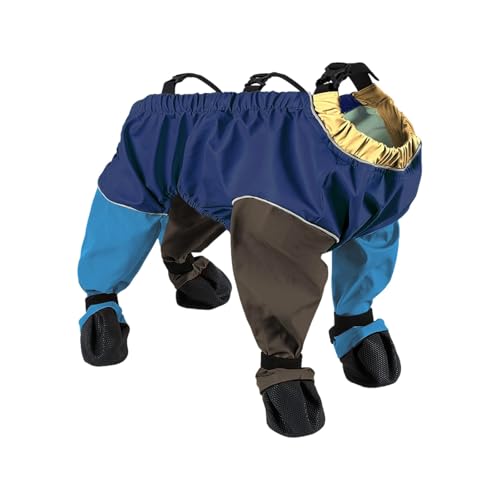 Hose mit Hosenträgern für Hunde Aller Größen verstellbare Bequeme Kleidung für drinnen sowie draußen (C, 2XL) von Poo4kark