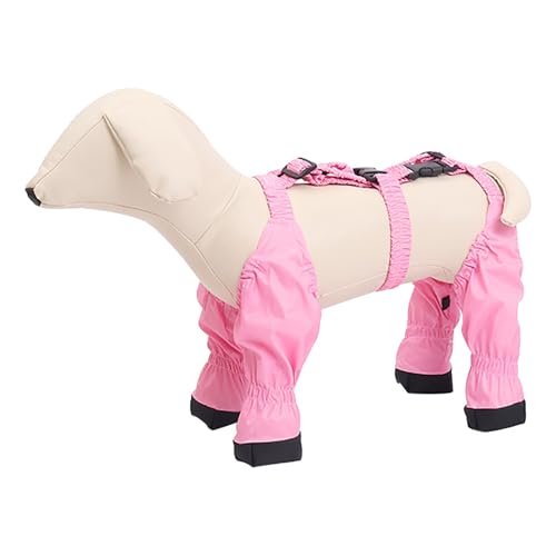 Hundeschuhe für Hunde mit Hosenträgern, atmungsaktive Winterstiefel für Outdoor-Aktivitäten, Verstellbarer Schnallenriemen, sichere Bequeme Passform (E, XXL) von Poo4kark