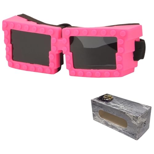 Katzen-Sonnenbrille, Sonnenbrille mit verstellbaren Riemen Sonnenbrillenauge, geeignet für Katzen zum Autofahren/für Outdoor-Aktivitäten (10x5cm) von Poo4kark