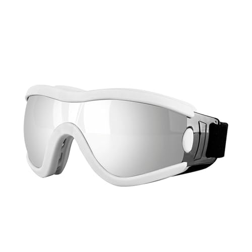 Katzen-Sonnenbrille, Sonnenbrille mit verstellbaren Riemen Sonnenbrillenauge, geeignet für Katzen zum Autofahren/für Outdoor-Aktivitäten (White-A, 12.5x5cm) von Poo4kark