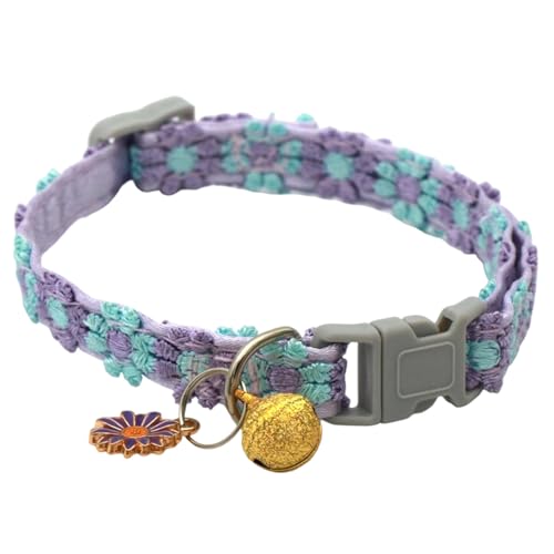 Katzenhalsband mit Abreißverschluss Anhänger, verstellbare Halsbänder für kleine Katzen, Party, Halsband, Katzenhalsring (B, A) von Poo4kark