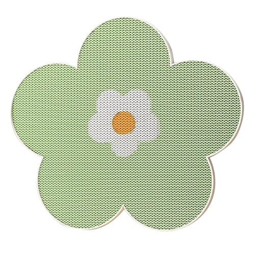 Katzenkratzbrett mit eingebautem Geräuschball, TPR-Material, robuste Kratzfläche für Katzen zur Wandmontage, ideal für Spiel Krallenpflege im Innenbereich (A, 40X40X2CM) von Poo4kark