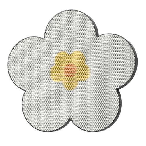 Katzenkratzbrett mit eingebautem Geräuschball, TPR-Material, robuste Kratzfläche für Katzen zur Wandmontage, ideal für Spiel Krallenpflege im Innenbereich (C, 40X40X2CM) von Poo4kark