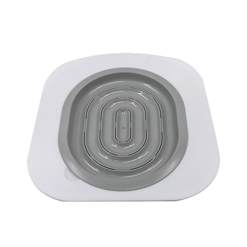 Katzentoilettentrainer wiederverwendbares Toilettensystem für Katzen Hundezubehör zur Förderung der Sauberkeit Hygiene (Grey, 40x40cm) von Poo4kark
