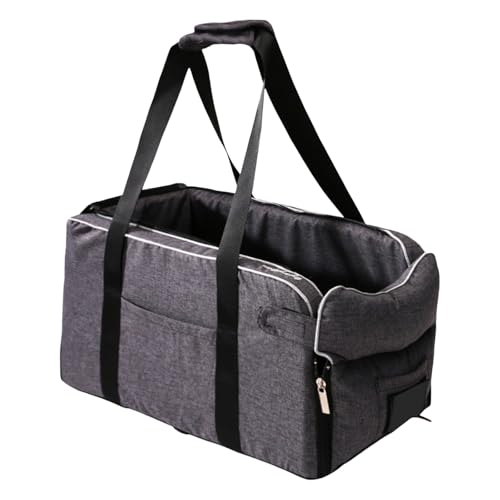 Mittelkonsole Sitz Katze Hund Bett Reise Armlehne Booster Bequeme Schlafplatz Auto Innenraum (Grey, 45x25cm) von Poo4kark