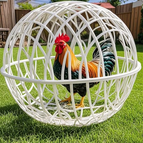 Neuer Hühnerstall, mobiler PVC-Käfig für Geflügel, abnehmbares Design zum Schutz von Hunden Pferden, ideal für die Unterbringung von Küken, Kaninchen (B, One Size) von Poo4kark