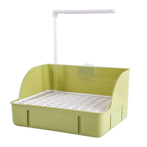 Poo4kark Automatische Vogelbadewanne für Wellensittiche mittlere, inklusive Dusche mit Wasserzirkulation, ideales Vogelbad für Haustiere (Light Green, 30cmx22cmx16cm) von Poo4kark