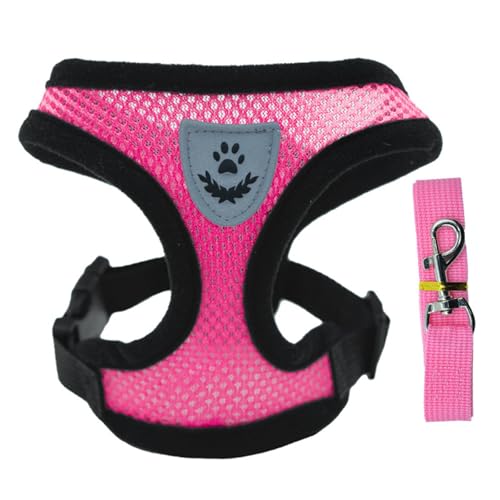 Poo4kark Brustgurt Kordelzug für Katzenspaziergänge, verstellbares Set weichem Netzstoff für Katzen, Kordelzug Brustgurt, geeignet für kleine Katzen Welpen, mittelgroße Katzenweste (D, XL) von Poo4kark
