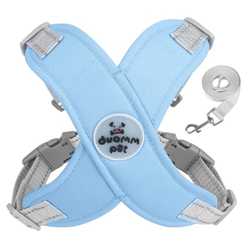 Poo4kark Cozy Harness Hundegeschirr Atmungsaktiv & Bequem | Breakaway | Reflektierend Mittel Klein Chewie Cozy Harness (Blue, S) von Poo4kark