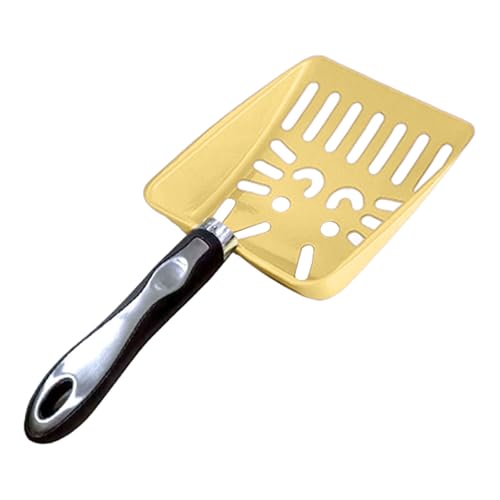 Poo4kark Edelstahl-Streueimer, ergonomisch, langlebig, Werkzeug zur Abfallbeseitigung, leicht rostfrei, praktischer, ideal für die Toilette (Yellow, One Size) von Poo4kark