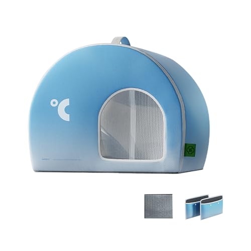 Poo4kark Faltbarer Unterschlupf für Katzen Hunde, intelligent effizient, für große Haustiere, lang anhaltender, bequemer Schlaf (A, 44cm) von Poo4kark