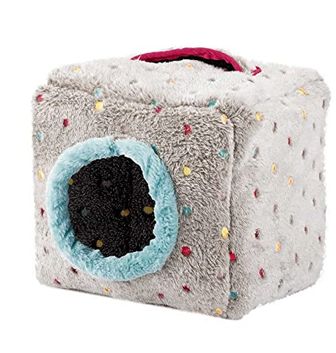 Poo4kark Hamsterhütte, heißer, zum Aufhängen, Plüschhausbett, Warmer Vogelkäfig für Haustierbett/Holzspielzeug Für (Multicolor, S) von Poo4kark