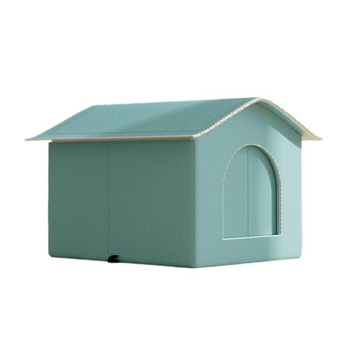 Poo4kark Haustierbetten für Katzen Hunde, Sommereis, mit großem Platz, ganzjährig, Katzenbett für den Innenbereich, Hundebett, bequem, atmungsaktiv, 1 ml (Blue, 42X42X42CM) von Poo4kark