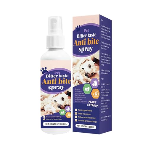 Poo4kark Haustierspray, Trainingshilfe gegen Beißen für Katzen Hunde, Kratzmöbel, Verhaltenskorrekturspray, 100 ml (Dark Purple, 14.6x4cm) von Poo4kark