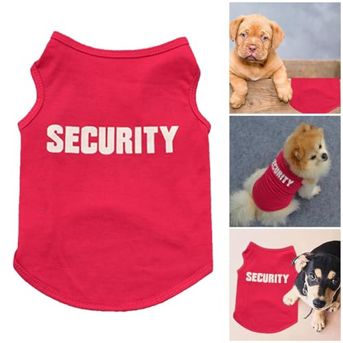 Poo4kark Haustierweste, stilvolle Hunde-/Katzenkleidung mit „“-, atmungsaktives Netzkostüm für kleine/mittlere (Red, S) von Poo4kark