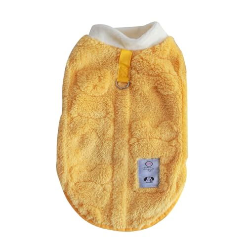 Poo4kark Herbst- Winterkleidung für kleine mittelgroße Hunde, Hundekleidung, Haustierkleidung Haustier Zubehör Kaufen (Yellow, L) von Poo4kark