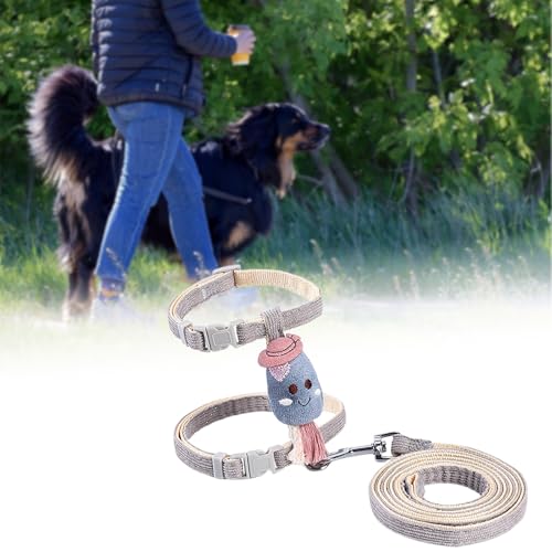 Poo4kark Home Brustgurte für Haustiere, verstellbar, für Hunde Katzen, Ledergurte für das Spaziertraining drinnen draußen, bequemes Polyester-Design (A, B) von Poo4kark