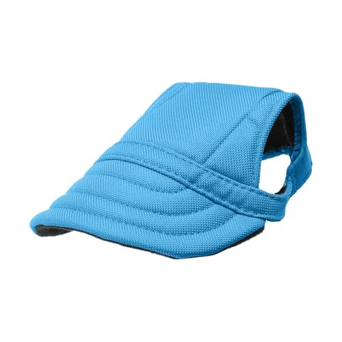 Poo4kark Hunde-Baseballmütze, Hundezubehör, Heimtierbedarf, Haustierzubehör, Haustier-Urlaubskleidung, süßes Aussehen für Hunde, Strohhut, Welpe, rote Schirmmütze für (Blue, XL) von Poo4kark