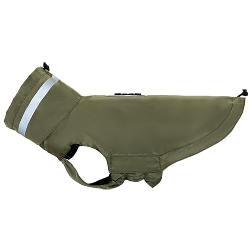 Poo4kark Hundekleidung, Klett-Regenmantel für kleine mittelgroße Hunde. Haustierkleidung, Haustier-Regenmantel für Hunde mit Öffnung. (L, 28x22x2cm) von Poo4kark