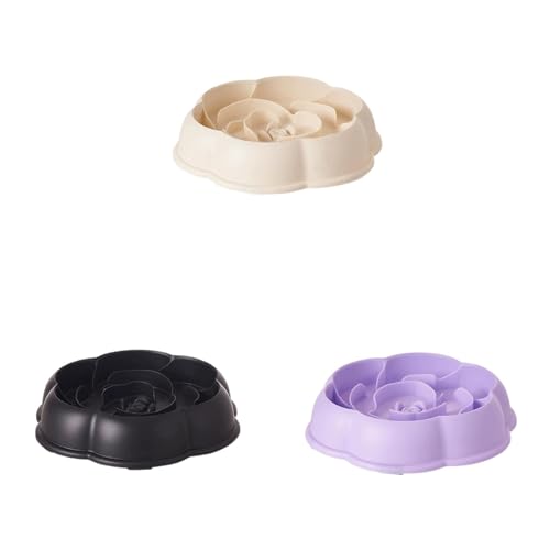 Poo4kark Hundenapf, Anti-schling Napf Hund – Rutschfester Food Devices Slow Feeder Hundenapf für Mittelgroße Hunde Pet Slow Food Bowls (3ER Z, 20X20X5CM) von Poo4kark