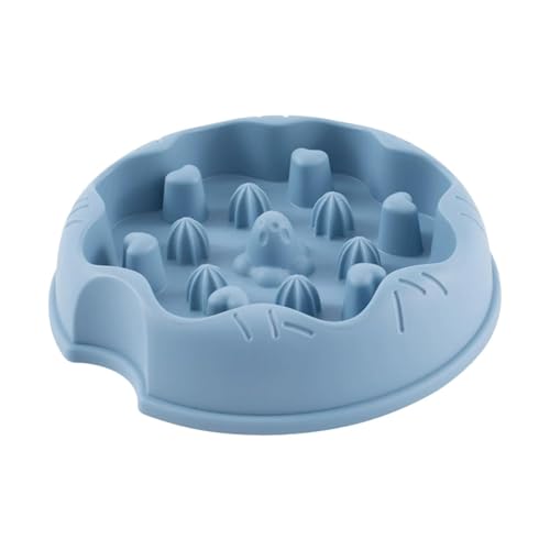 Poo4kark Hundenapf, Anti-schling Napf Hund – Rutschfester Food Devices Slow Feeder Hundenapf für Mittelgroße Hunde Pet Slow Food Bowls (D, 20X20X5CM) von Poo4kark