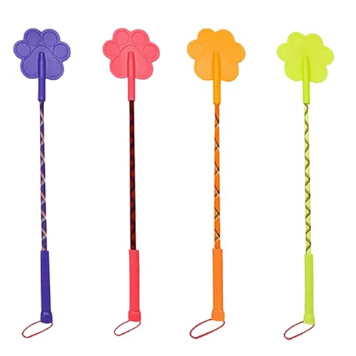 Poo4kark Hundetrainings-Gummistab mit rutschfestem Trageband für den Gehorsam von Welpen Katzen (Orange, 62.2cm) von Poo4kark