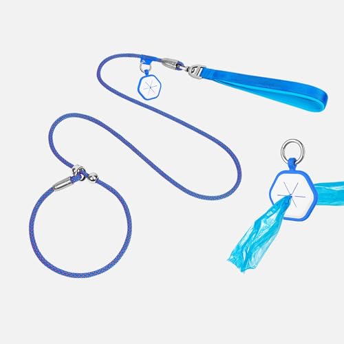 Poo4kark Hundetrainingsleine mit P-Ring-Kontrolle (reflektierendes Haustier für Gehorsam) (A, 130) von Poo4kark