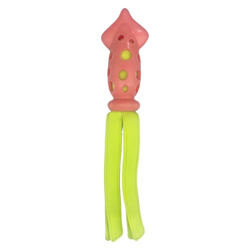 Poo4kark Interaktives Quietschspielzeug Für Hunde Katzen Schwimmendes Kauspielzeug Mit Tintenfischdesign Robuster Gummi (B, One Size) von Poo4kark