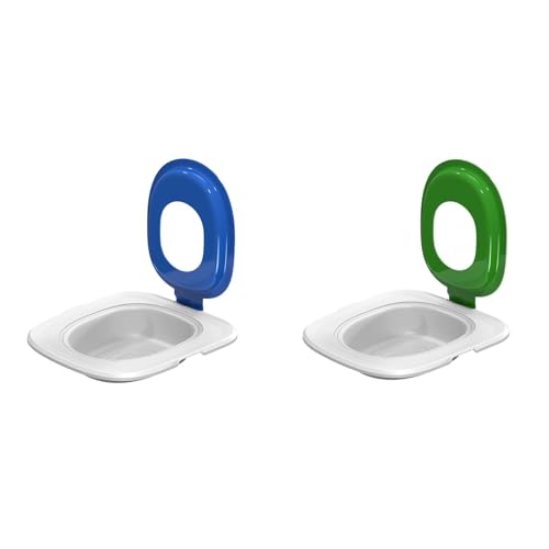 Poo4kark Katzen WC-Sitz Toiletten Training System Cat Trainer Katzentoilette Katzenklo Toilettensitz Trainingssystem für einfache Reinigung (2ER Set A, 39x37CM) von Poo4kark