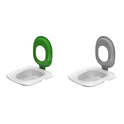 Poo4kark Katzen WC-Sitz Toiletten Training System Cat Trainer Katzentoilette Katzenklo Toilettensitz Trainingssystem für einfache Reinigung (2ER Set B, 39x37CM) von Poo4kark