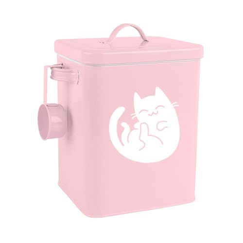 Poo4kark Katzenfutter Lagerung Eimer Speisekammer Hund Container Wurf Kiste Pet 1pc (23x18x15cm) von Poo4kark