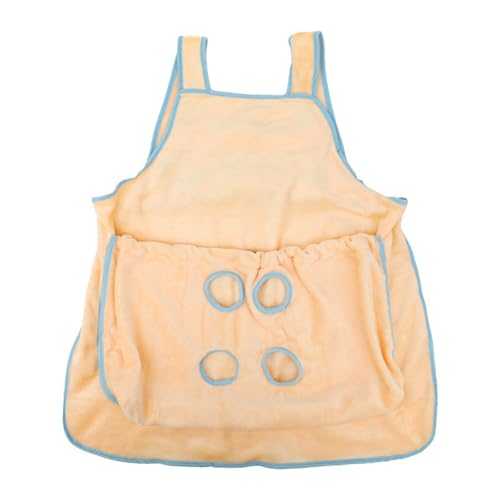 Poo4kark Katzenschlinge, weiche Flanell-Katzenschürze mit Löchern, multifunktional, verstellbar zum Nagelschneiden, gemütlich zum Schlafen Streicheln (B, One Size) von Poo4kark