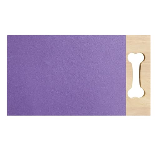 Poo4kark Kratzplatte für Hundenägel, langlebige Krallenschleifplatte für Hunde, herausziehbare Nagelfeile, Hundenagel-Feilenspielzeug für Hunde Aller Rassen (Purple, A) von Poo4kark