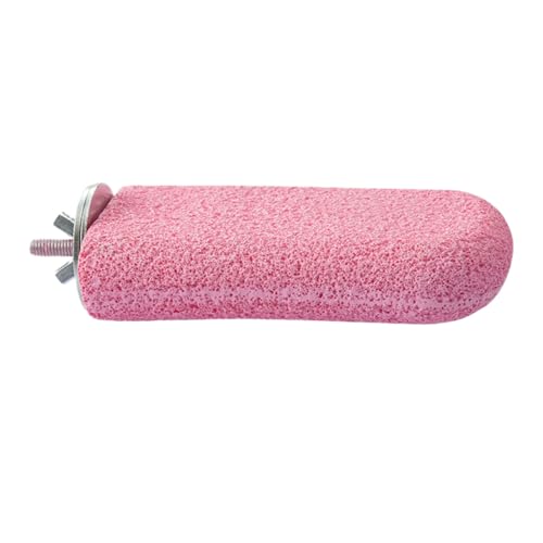 Poo4kark Kunstharz Vogelstangen für Käfige, rutschfestes Kauspielzeug, Kalziumspielzeug zur geistigen Anregung (9X2.3cm) von Poo4kark
