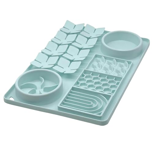 Poo4kark Leckpads speziell für Katzen Hunde, inklusive Saugnäpfen, Slow-Food-Schüssel, Katzenleckpads gegen Angstzustände, Hundespielzeug, um Hunde zu beschäftigen, Bade-Puzzlespielzeug (B, One Size) Poo4kark Leckpads speziell für Katzen Hunde, inklusive Saugnäpfen, Slow-Food-Schüssel, Katzenleckpads gegen Angstzustände, Hundespielzeug, um Hunde zu beschäftigen, Bade-Puzzlespielzeug (B, One Size) von Poo4kark