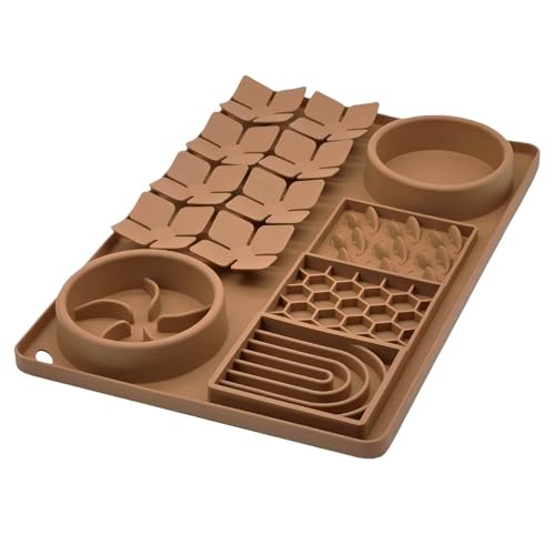Poo4kark Leckpads speziell für Katzen Hunde, inklusive Saugnäpfen, Slow-Food-Schüssel, Katzenleckpads gegen Angstzustände, Hundespielzeug, um Hunde zu beschäftigen, Bade-Puzzlespielzeug (C, One Size) Poo4kark Leckpads speziell für Katzen Hunde, inklusive Saugnäpfen, Slow-Food-Schüssel, Katzenleckpads gegen Angstzustände, Hundespielzeug, um Hunde zu beschäftigen, Bade-Puzzlespielzeug (C, One Size) von Poo4kark