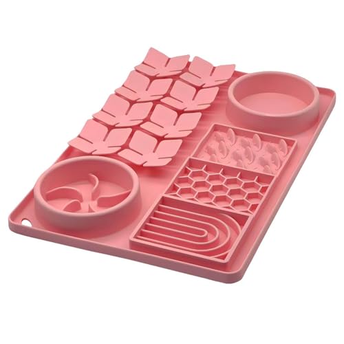 Poo4kark Leckpads speziell für Katzen Hunde, inklusive Saugnäpfen, Slow-Food-Schüssel, Katzenleckpads gegen Angstzustände, Hundespielzeug, um Hunde zu beschäftigen, Bade-Puzzlespielzeug (D, One Size) Poo4kark Leckpads speziell für Katzen Hunde, inklusive Saugnäpfen, Slow-Food-Schüssel, Katzenleckpads gegen Angstzustände, Hundespielzeug, um Hunde zu beschäftigen, Bade-Puzzlespielzeug (D, One Size) von Poo4kark