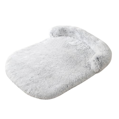 Poo4kark Orthopädisches Hundebett für große Hunde, Memory Foam-Hundesofa mit abnehmbarem Bezug Rutschfester Unterseite, Eierkarton-Design für besten Komfort (Light Gray, 100x75cm) von Poo4kark