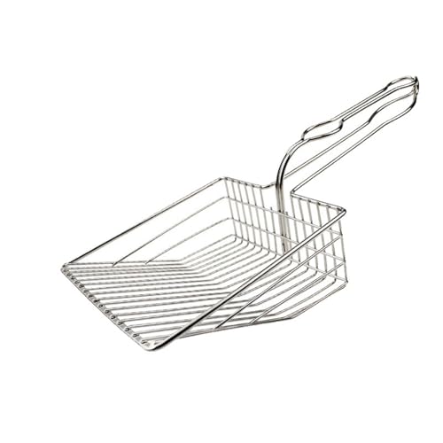 Poo4kark Ostern Katzenstreu für Haustiere, Katzenkot-Reinigungswerkzeug, Sofortfilter, Katzenstreu, groß, Metall, Handwerk, KOT, Katzenkot (Silver, One Size) von Poo4kark