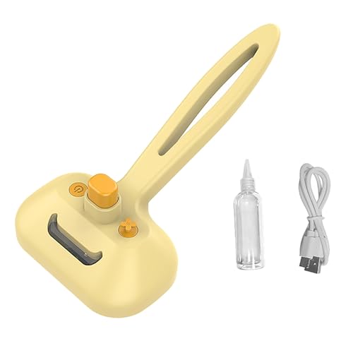 Poo4kark Outdoor Dampfbürstenset für Haustiere für Hunde 2025 Selbstreinigende Haustierbürstenfunktion Haarentfernungsbürsten für den Heimgebrauch Hunde- Katzenpflegebürsten für (Yellow, A) von Poo4kark