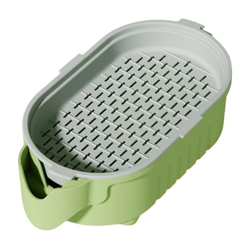 Poo4kark Outdoor Hydroponischer Katzentopf | Hydroponischer Topf für Katzen im Innenbereich, anfängerfreundlich, neuartige Haustiersnacks, erdlose Bewässerungslösung für (Green, 16.4x8.8x5.1cm) von Poo4kark