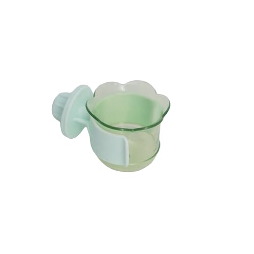 Poo4kark PET Schüssel Mit Clip Feeder Langlebig Wasser Schüssel Fütterung Tasse Geeignet Für Spatzen Vögel Kleine Tiere (Green, 5cm) von Poo4kark